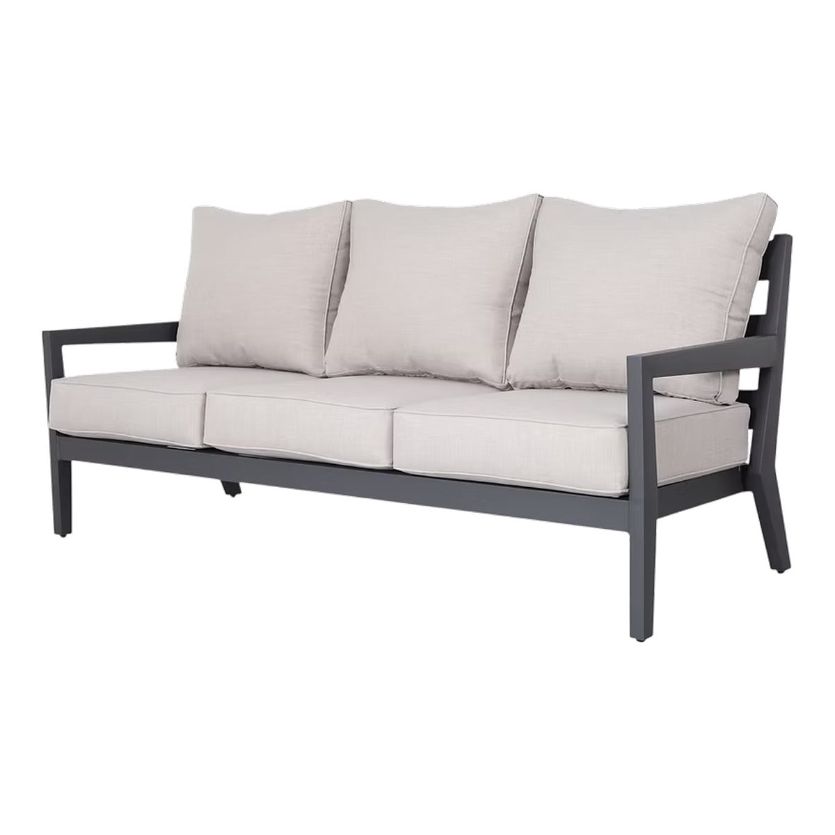 Resort Lifestyles Cabo Deep Sofa Grey w/Silver Sunbrella Cushions