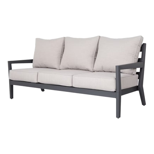 Resort Lifestyles Cabo Deep Sofa Grey w/Silver Sunbrella Cushions