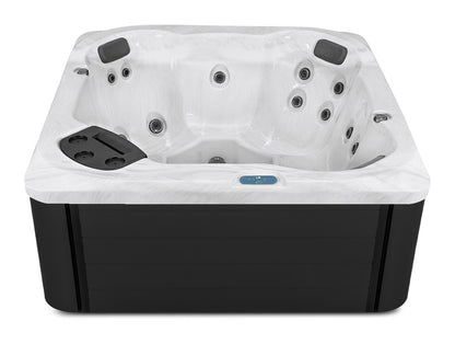 S6 hot tub - Sterling shell with Midnight cabinet
