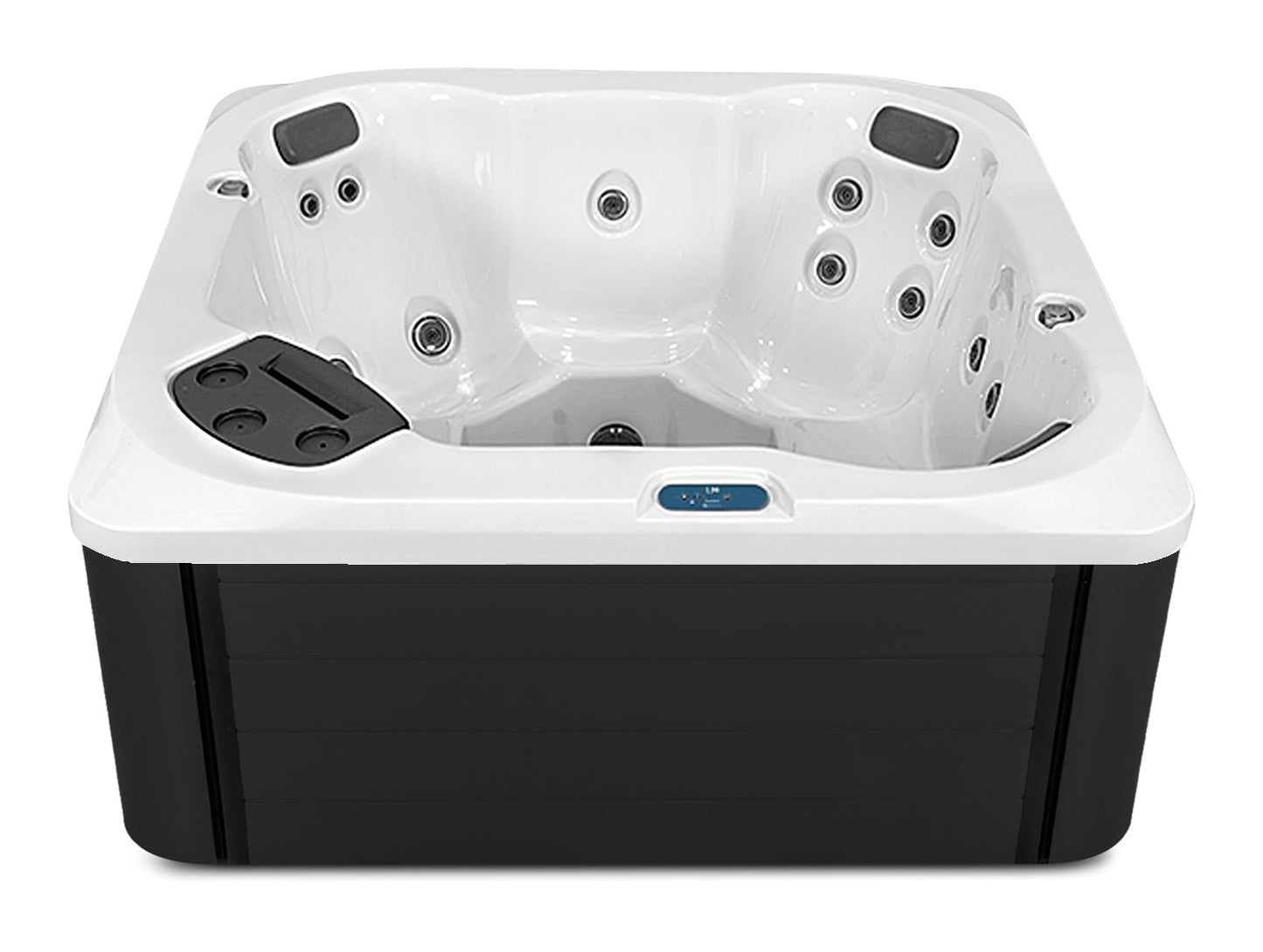 S6 hot tub - White shell with Midnight cabinet