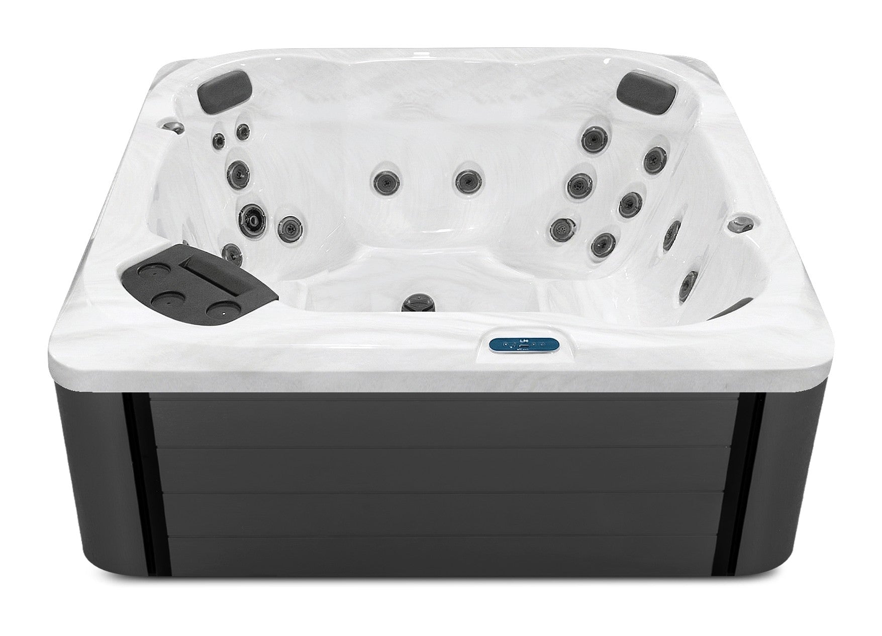 S7 hot tub - Sterling shell with DuraMaster Graphite (Standard) cabinet