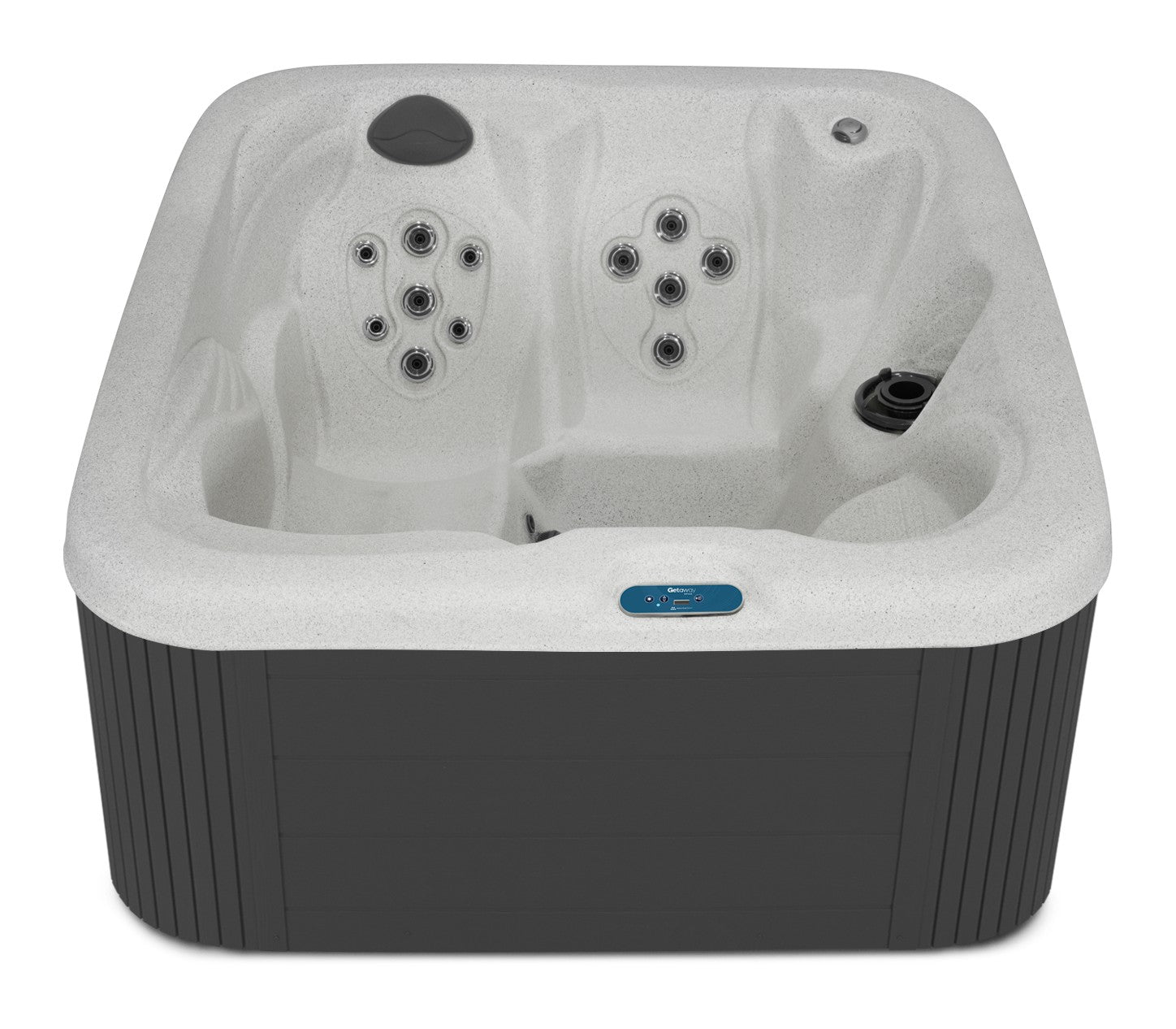 San Miguel hot tub - Pebble Beach shell with DuraMaster Graphite cabinet