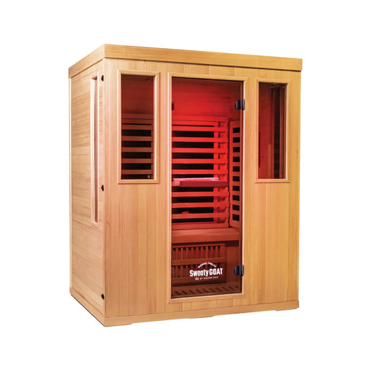 MP3 Sweaty GOAT infrared sauna - front view