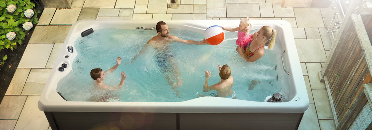 Therapool 15 swim spa - lifestyle