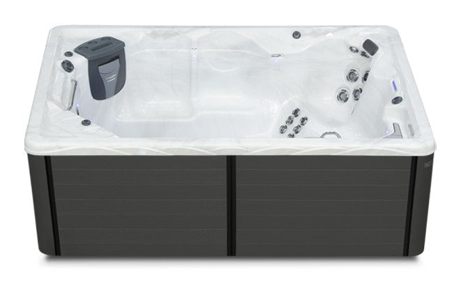 Therapool SE swim spa - Sterling Silver (Standard) shell with DuraMaster Graphite* (Standard) cabinet