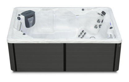 Therapool SE swim spa - Sterling Silver (Standard) shell with DuraMaster Graphite* (Standard) cabinet