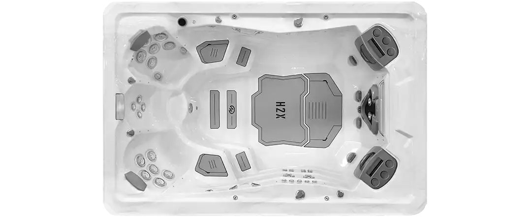 Trainer 12 swim spa - top view