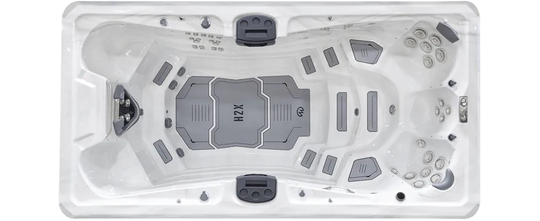 Trainer 15 swim spa - top view