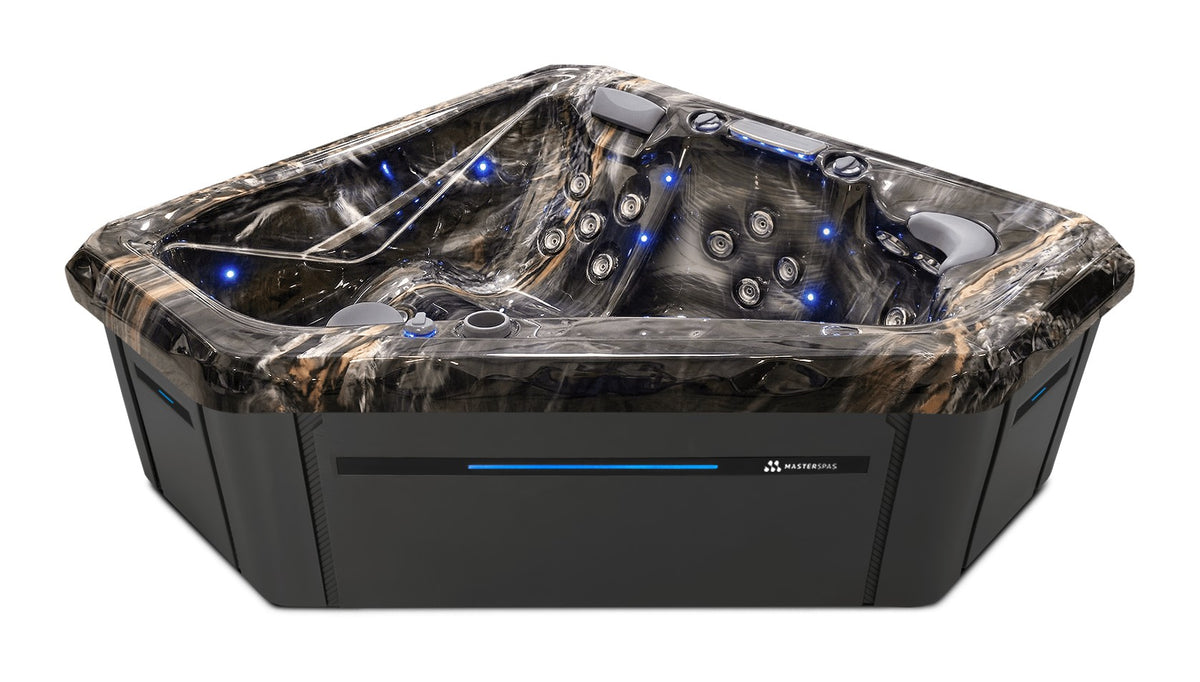 TS 240X hot tub - Midnight Canyon shell with Graphite cabinet