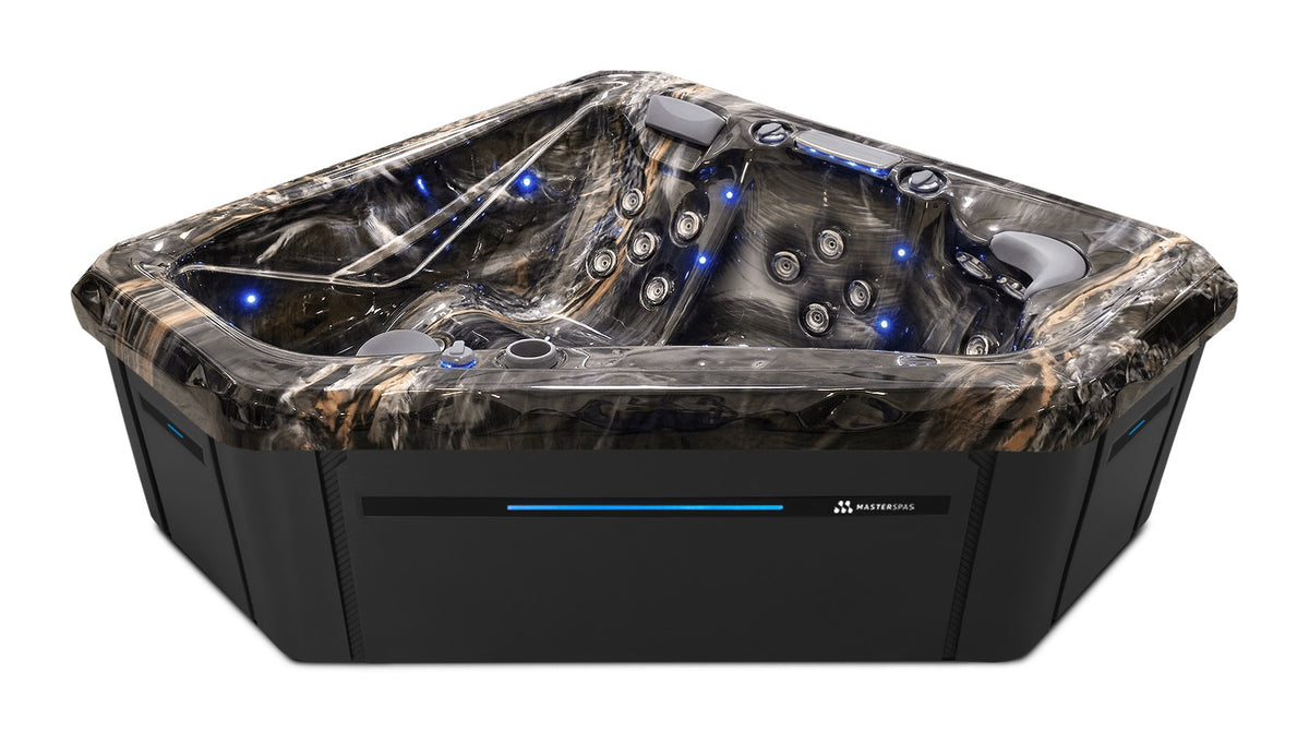 TS 240X hot tub - Midnight Canyon shell with Midnight cabinet