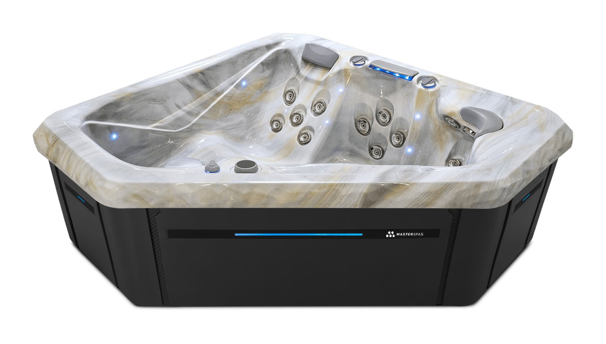 TS 240X hot tub - Smokey Mountain shell with Midnight cabinet