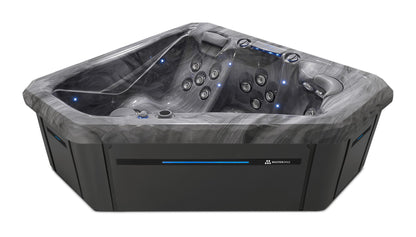 TS 240X hot tub - Storm Cloud shell with Graphite cabinet