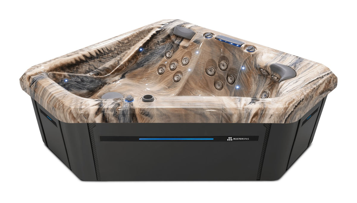 TS 240X hot tub - Tuscan Sun shell with Graphite cabinet