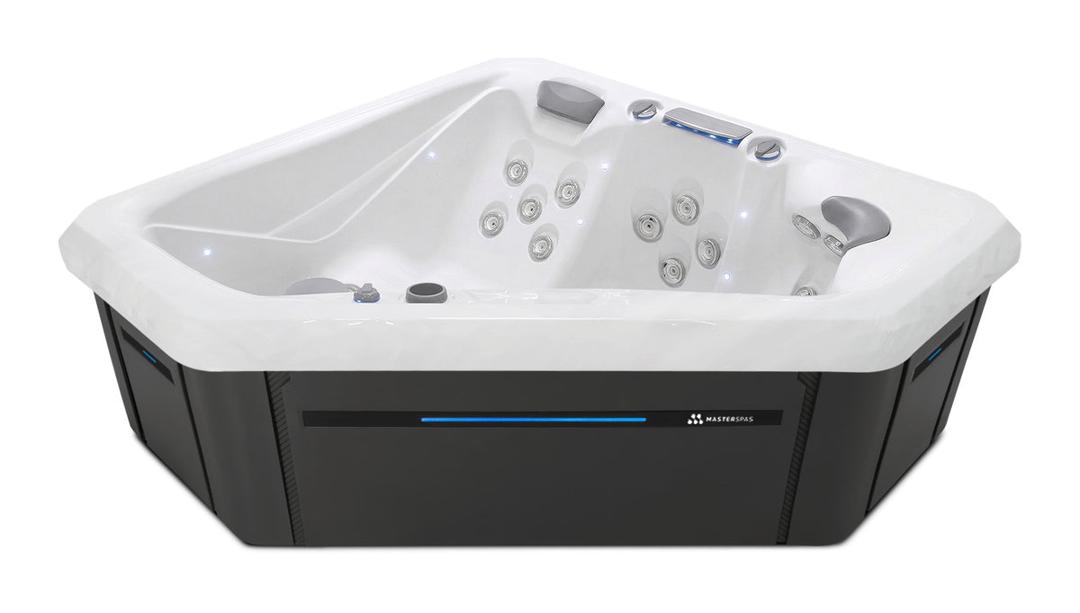 TS 240X hot tub - White shell with Graphite cabinet