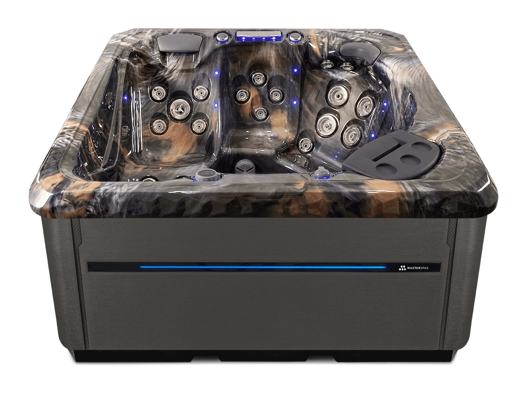 TS 6.2 hot tub - Midnight Canyon shell with Graphite cabinet