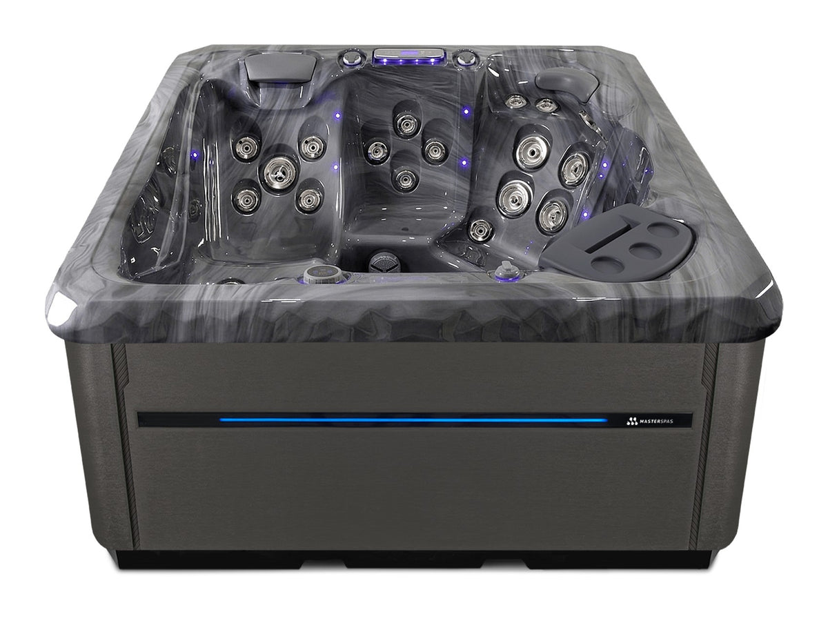 TS 6.2 hot tub - Storm Cloud shell with Graphite cabinet