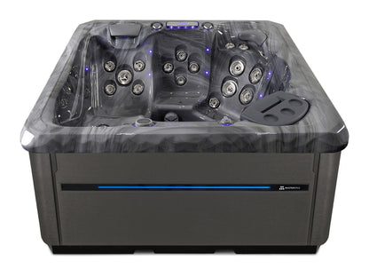 TS 6.2 hot tub - Storm Cloud shell with Graphite cabinet