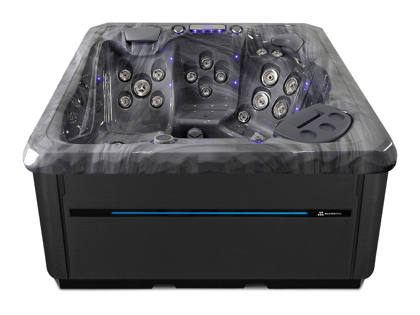 TS 6.2 hot tub - Storm Cloud shell with Midnight cabinet