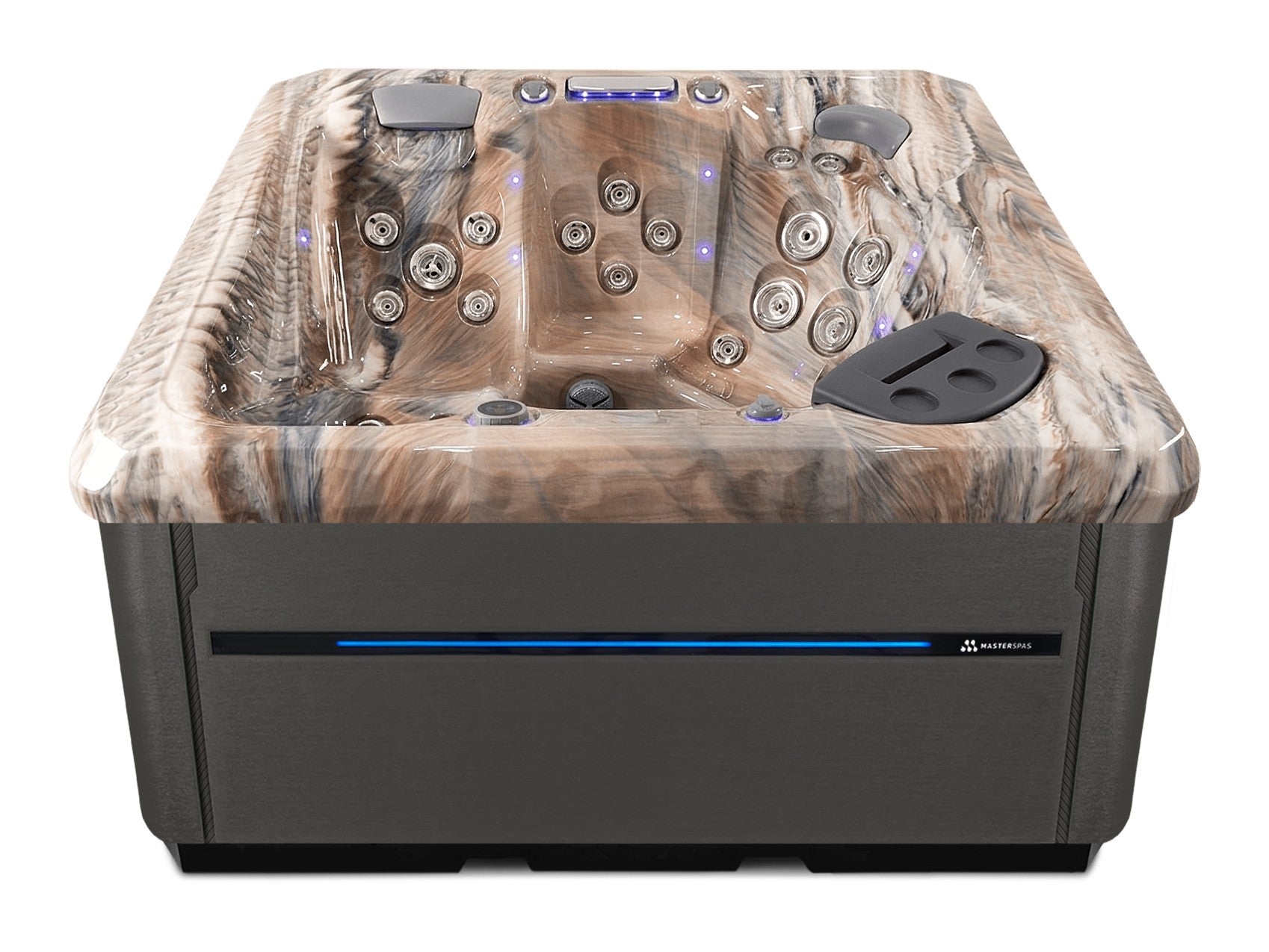TS 6.2 hot tub - Tuscan Sun shell with Graphite cabinet
