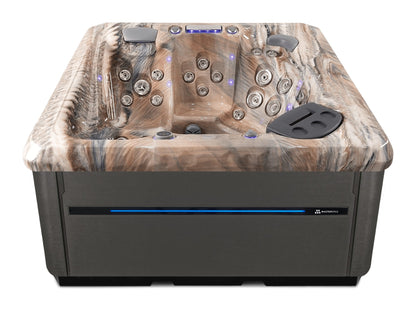 TS 6.2 hot tub - Tuscan Sun shell with Graphite cabinet