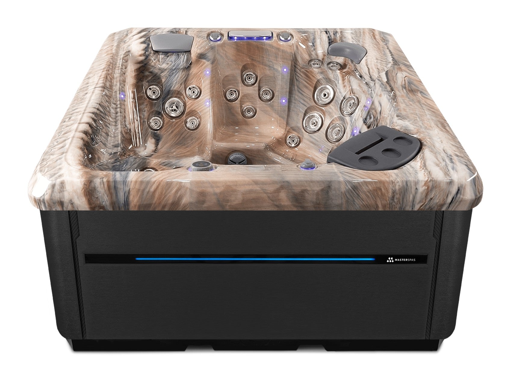 TS 6.2 hot tub - Tuscan Sun shell with Midnight cabinet