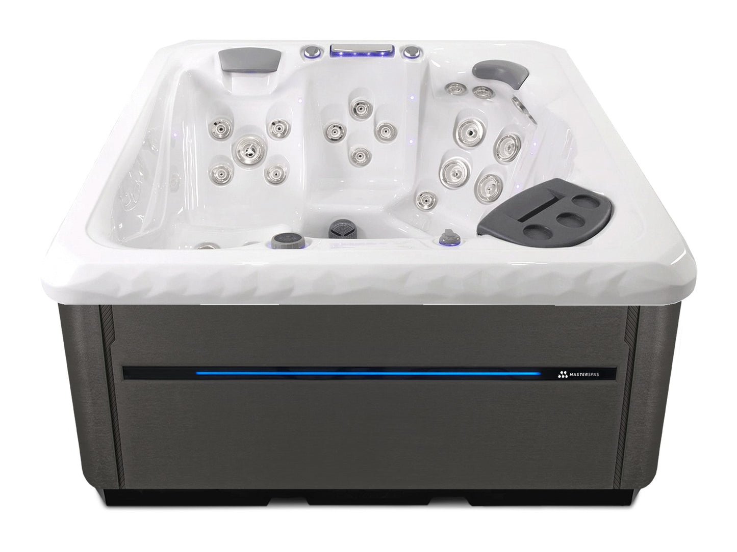 TS 6.2 hot tub - White shell with Graphite cabinet