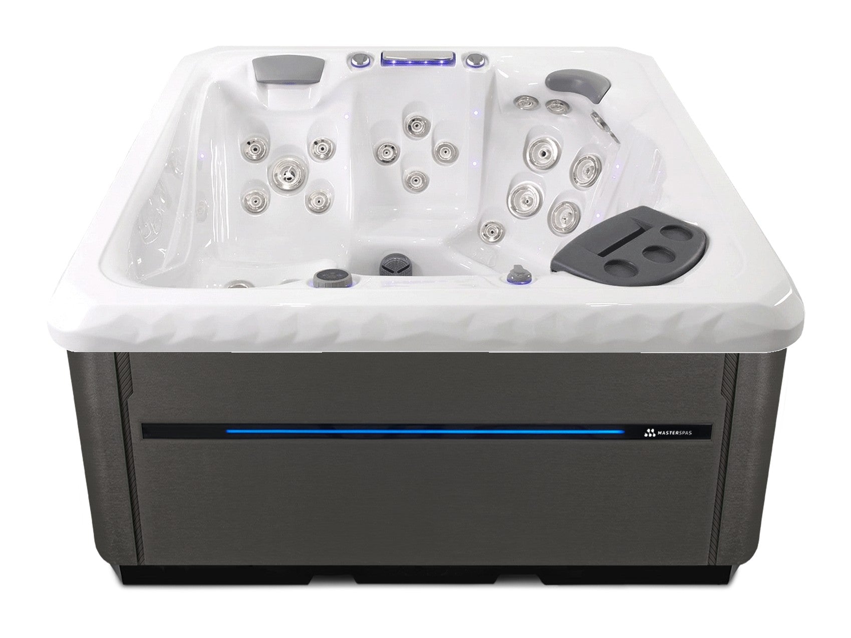 TS 6.2 hot tub - White shell with Graphite cabinet