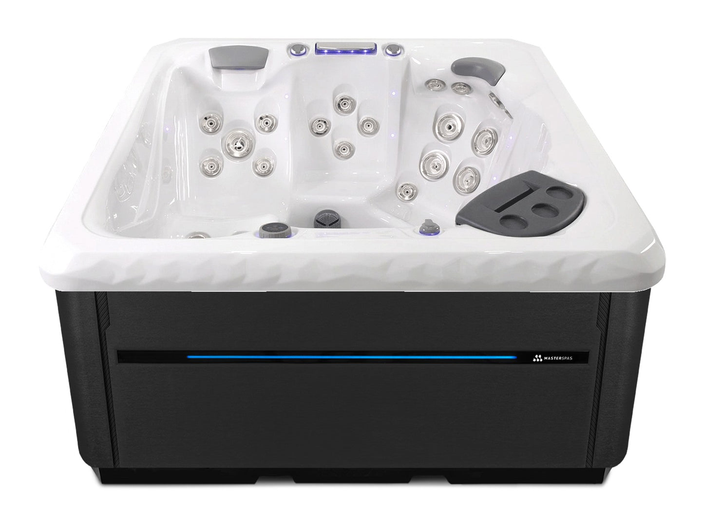 TS 6.2 hot tub - White shell with Midnight cabinet