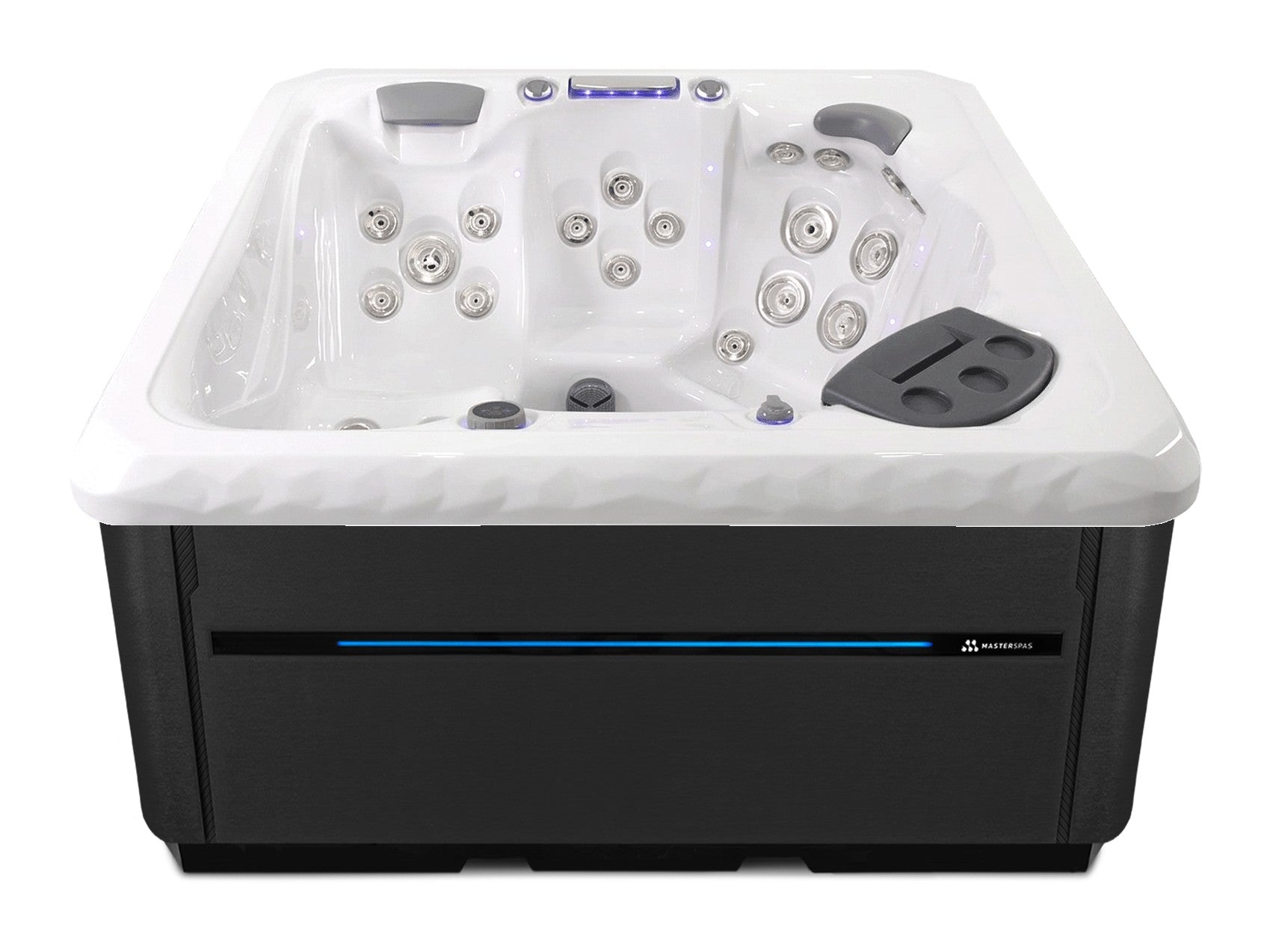 TS 6.2 hot tub - White shell with Midnight cabinet