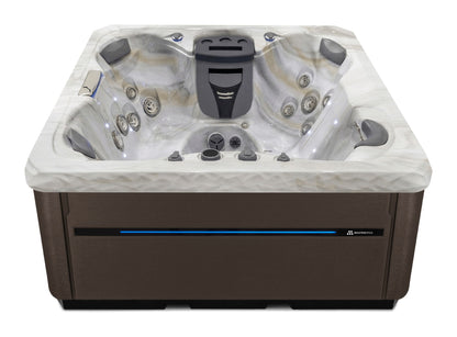 TS 67.25 hot tub - Smoky Mountain shell with Dark Walnut cabinet