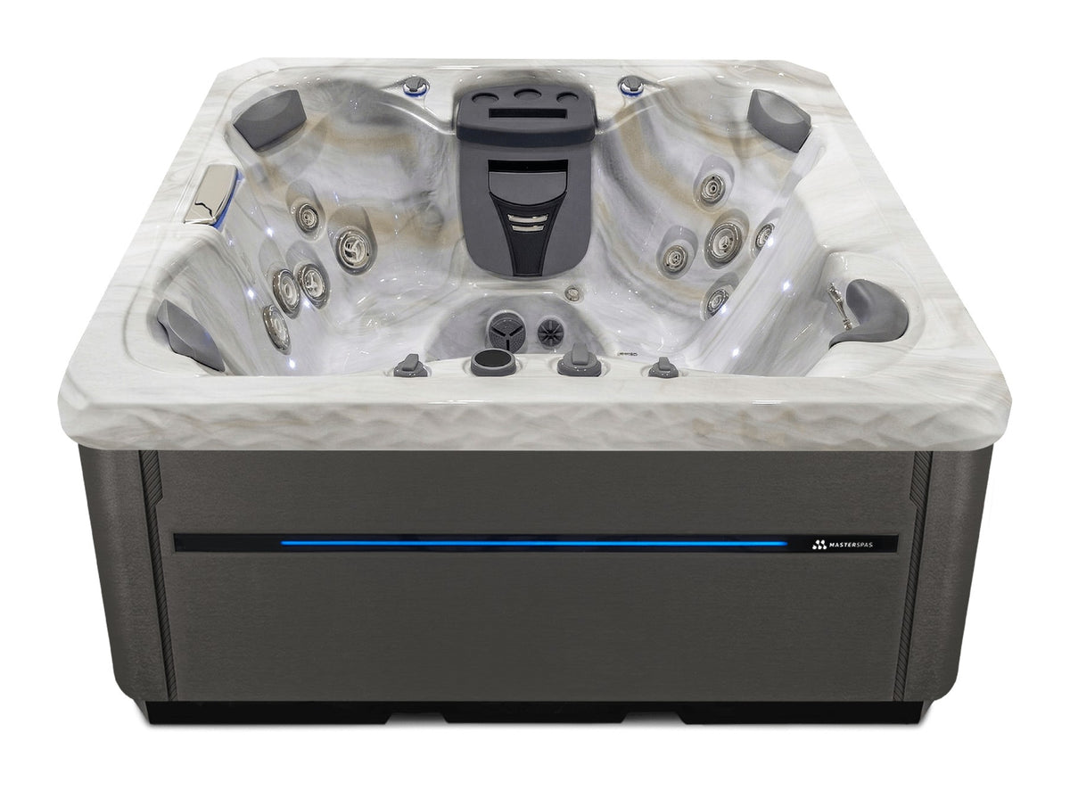 TS 67.25 hot tub - Smoky Mountain shell with DuraMaster Graphite cabinet