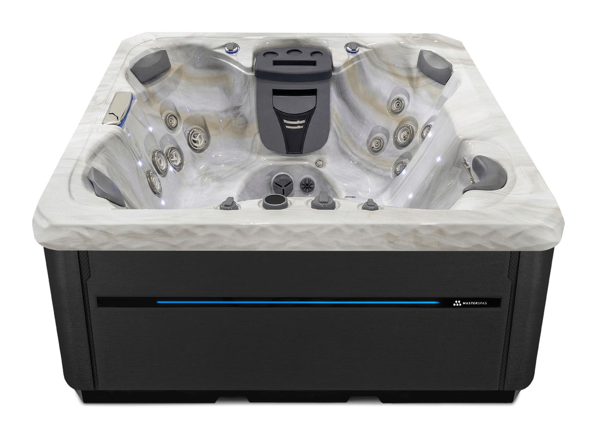 TS 67.25 hot tub - Smoky Mountain shell with Duramaster Midnight cabinet