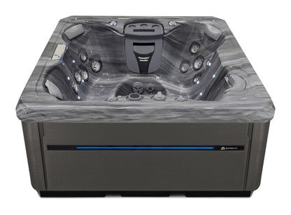 TS 67.25 hot tub - Storm Cloud shell with DuraMaster Graphite cabinet