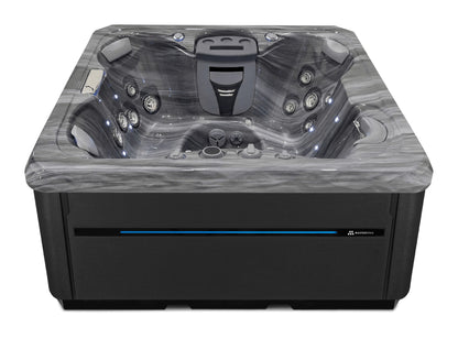 TS 67.25 hot tub - Storm Cloud shell with Duramaster Midnight cabinet