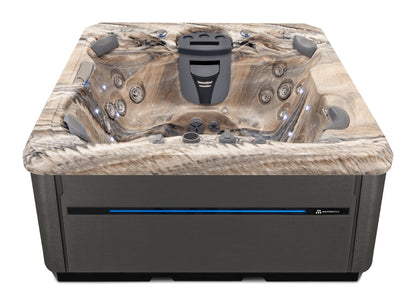 TS 67.25 hot tub - Tuscan Sun shell with DuraMaster Graphite cabinet
