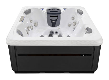 TS 67.25 hot tub - White shell with Duramaster Midnight cabinet