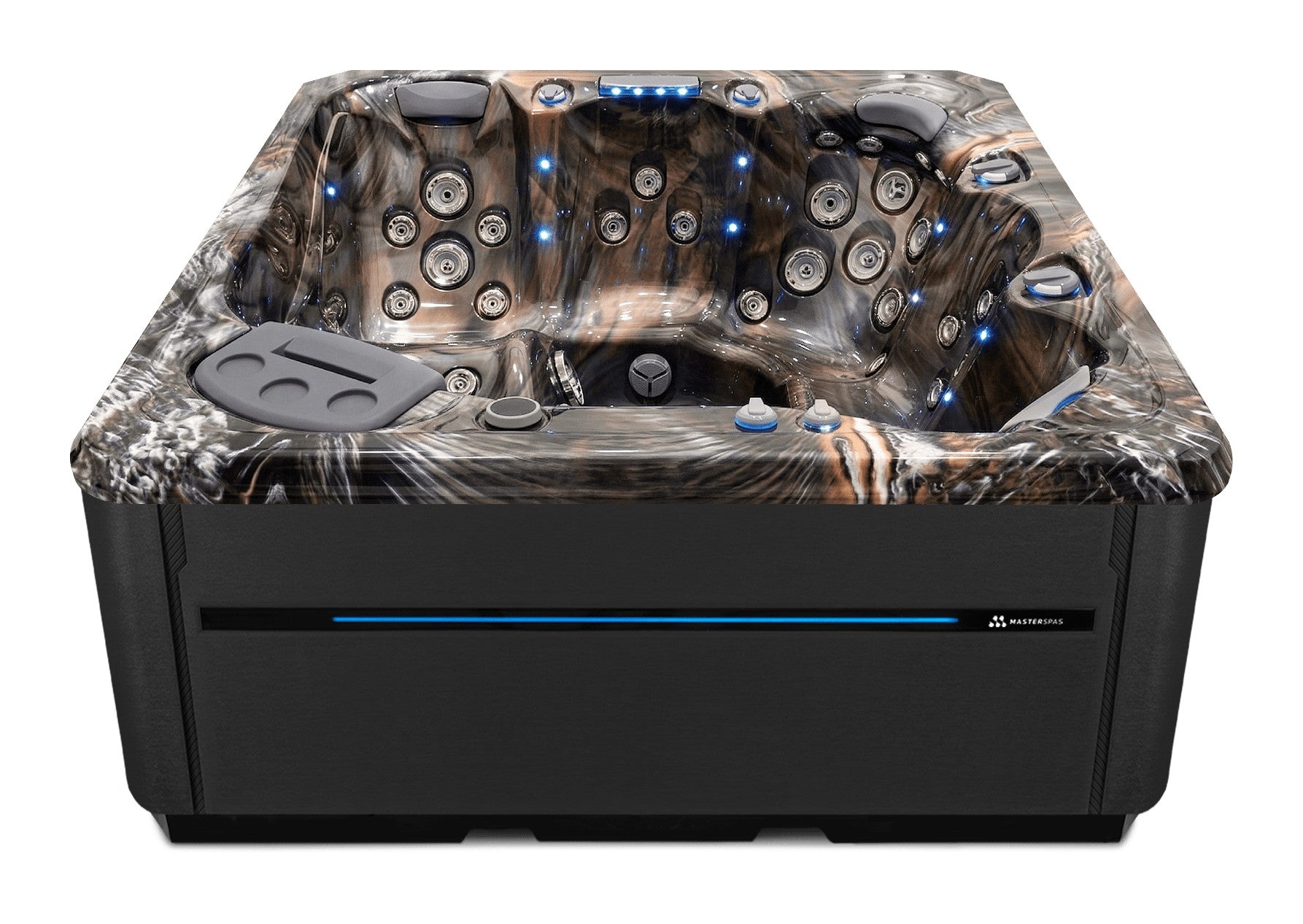 TS 7.2 hot tub - Midnight Canyon shell with Midnight cabinet