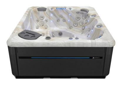 TS 7.2 hot tub - Smokey Mountain shell with Midnight cabinet