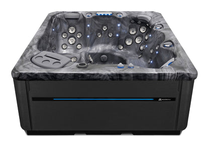 TS 7.2 hot tub - Storm Cloud shell with Midnight cabinet