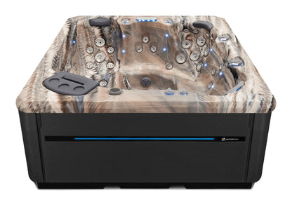 TS 7.2 hot tub - Tuscan Sun shell with Midnight cabinet