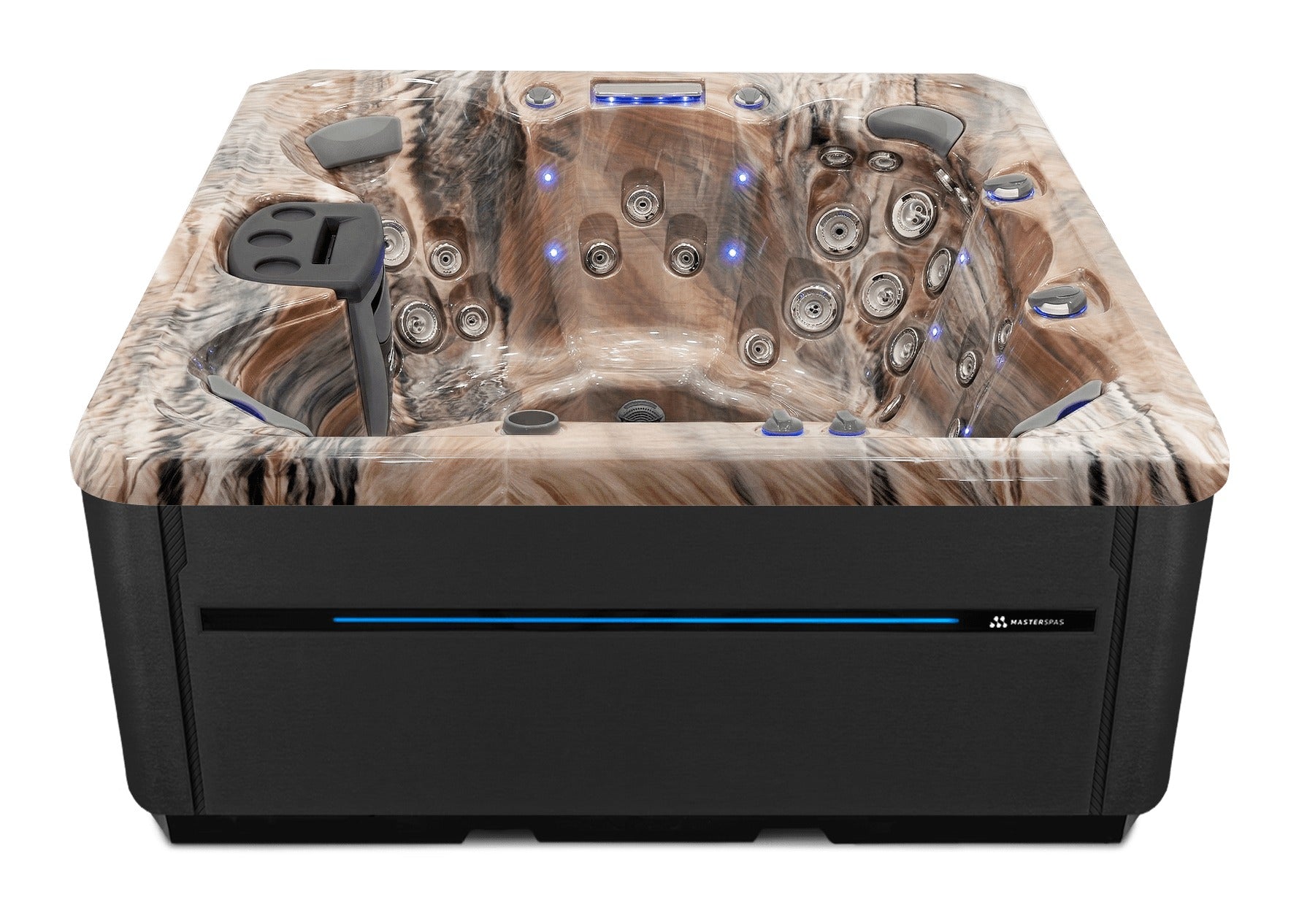 Twilight Spas TS 7.25 hot tub - Tuscan Sun shell with Midnight skirting