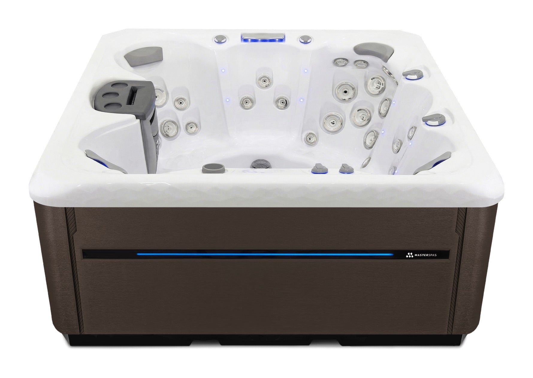 Twilight Spas TS 7.25 hot tub - White shell with Dark Walnut skirting