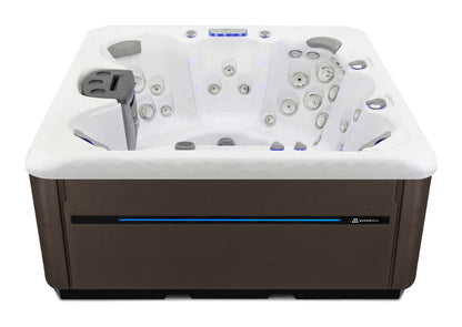 Twilight Spas TS 7.25 hot tub - White shell with Dark Walnut skirting
