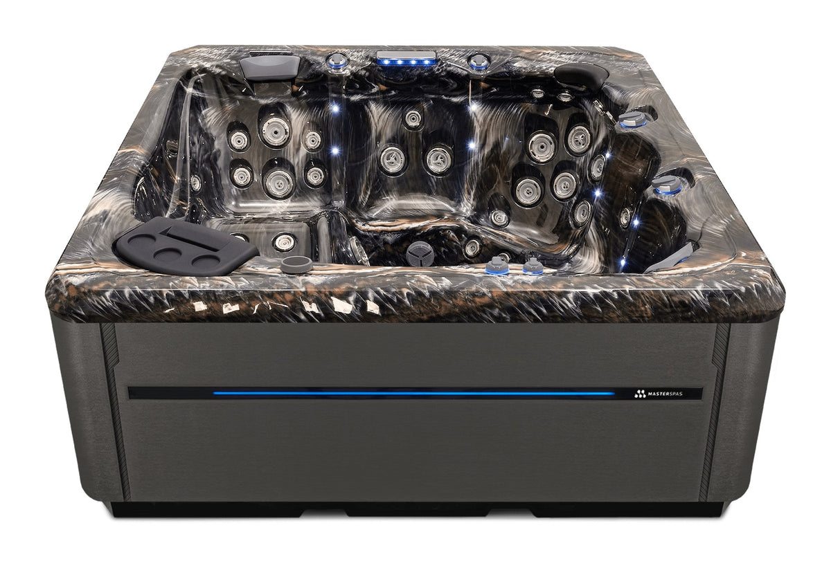 TS 8.2 hot tub - Midnight Canyon shell with Graphite cabinet