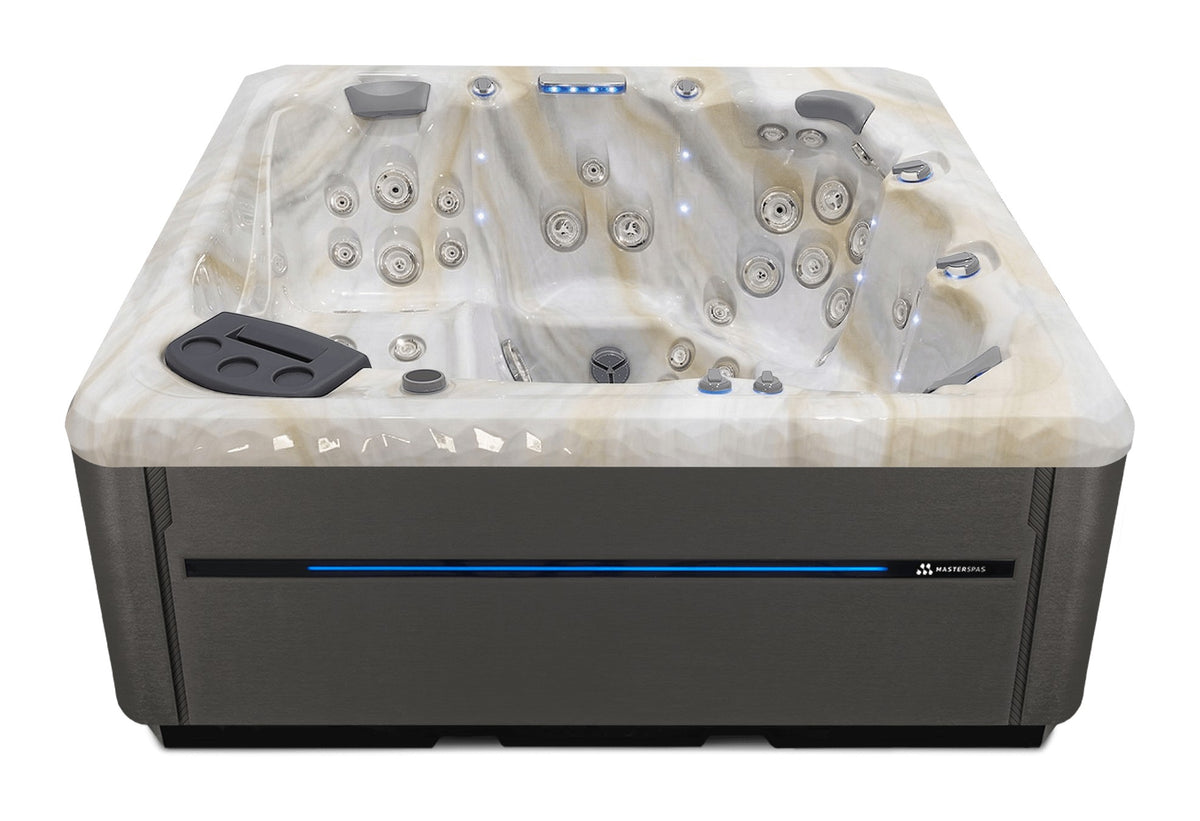 TS 8.2 hot tub - Smokey Mountain shell with Graphite cabinet