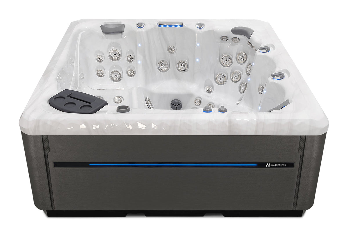 TS 8.2 hot tub - Sterling Silver (Standard) shell with Graphite cabinet