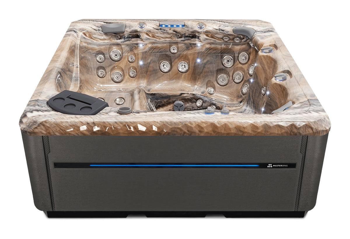 TS 8.2 hot tub - Tuscan Sun shell with Graphite cabinet