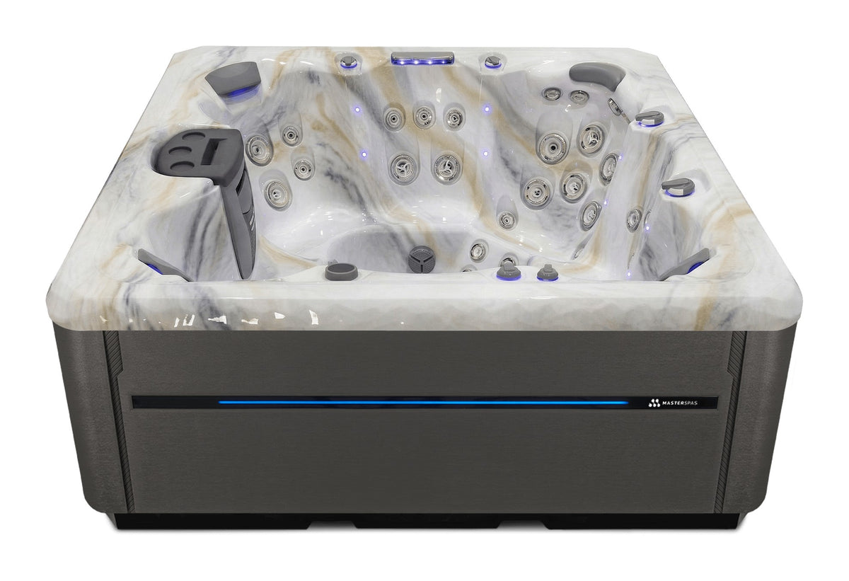 TS 8.25 hot tub - Smokey Mountain shell with Graphite cabinet