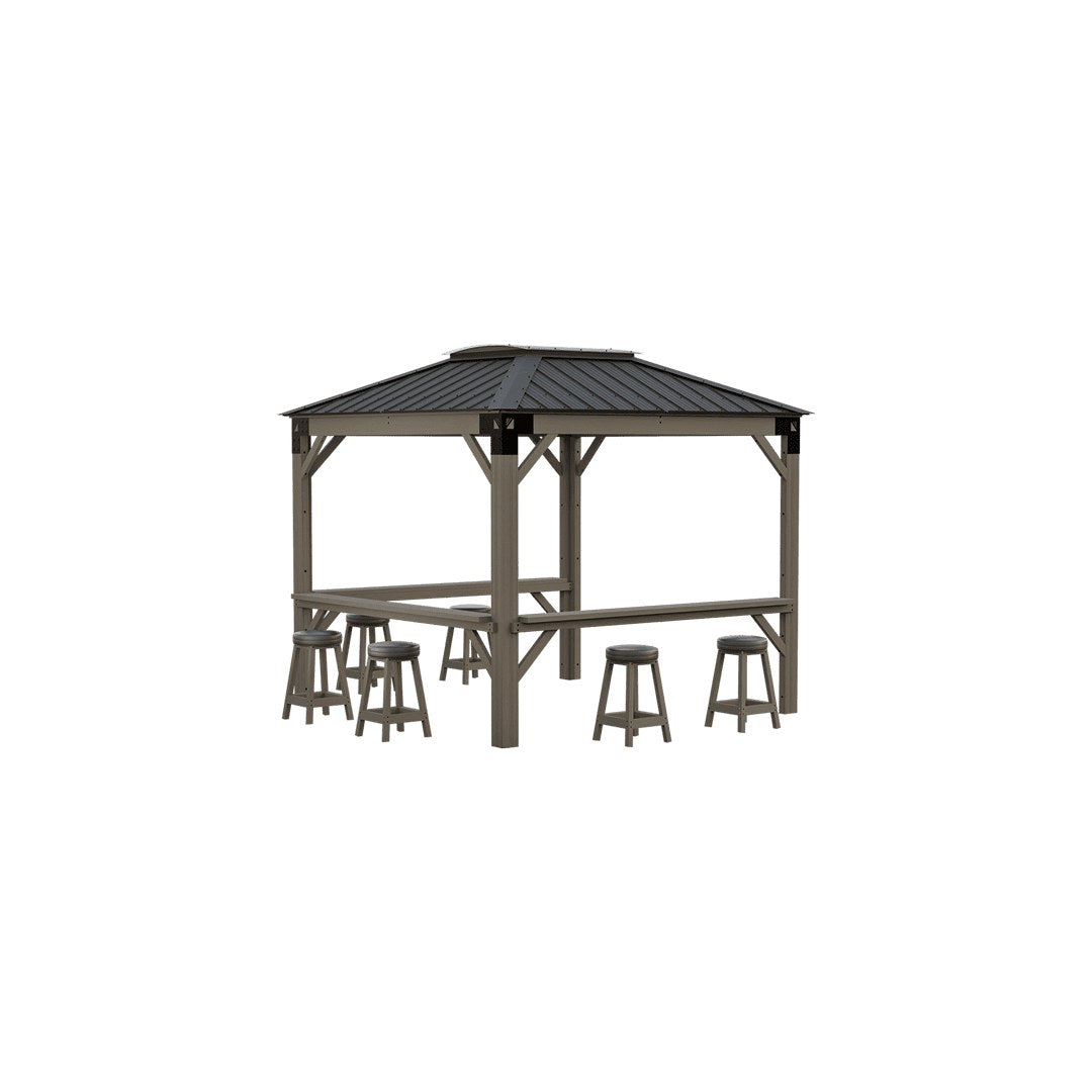 Visscher The Sedona Bar & 2 Stools Kit - with bar kit