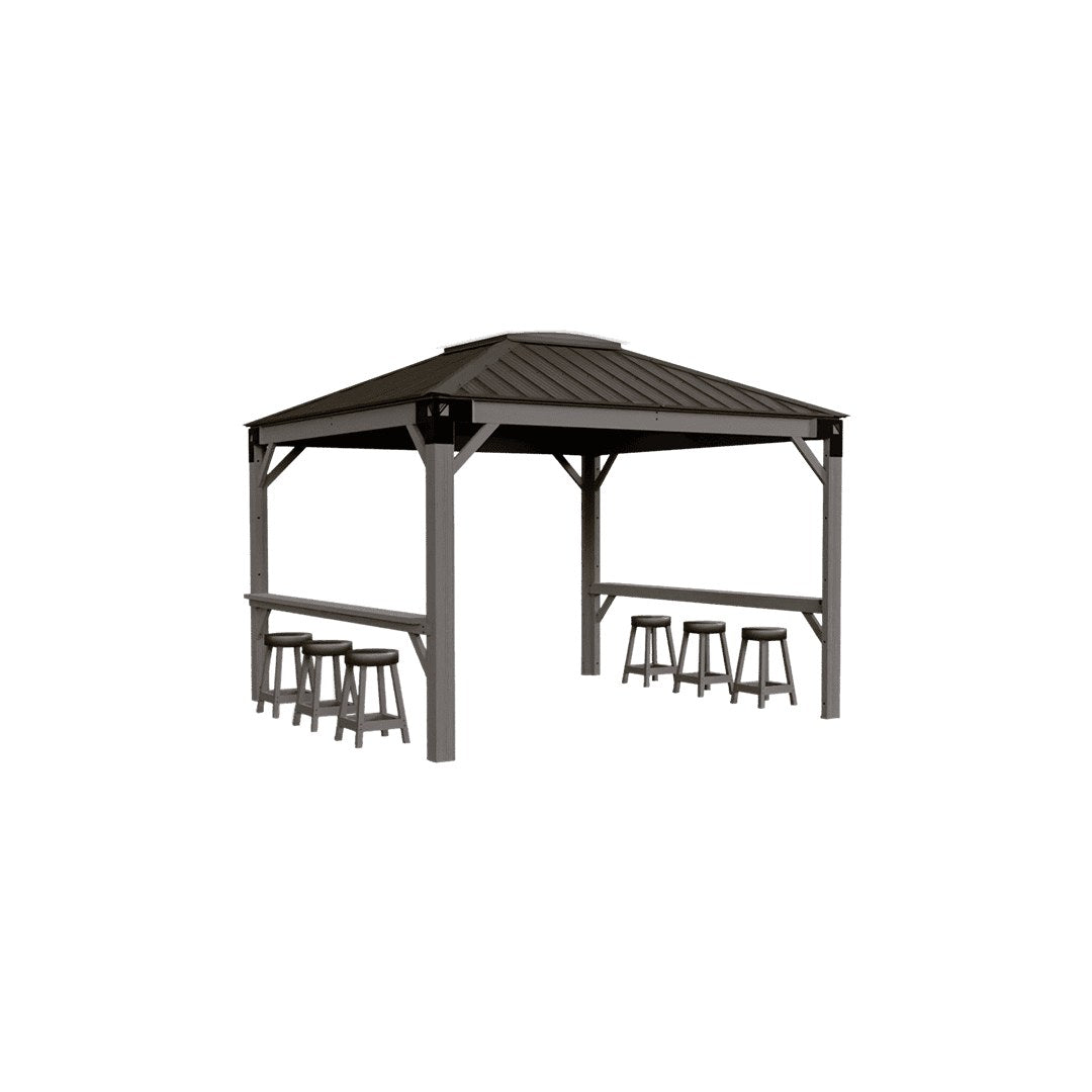 Visscher The Savannah 11 x 11 Gazebo - with bar kit